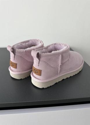 Женские зимние угги розовые зимние сапоги ботинки угги ugg mini