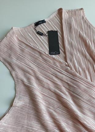 Красивая нарядная нежная блуза на запах из жатой ткани5 фото
