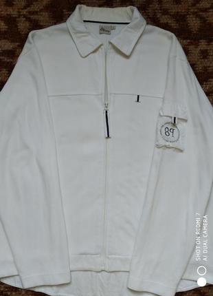 Белая котоновая куртка7 фото