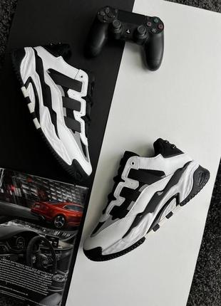 Мужские кроссовки adidas niteball hd / адедас / демисезонные / весенние, летние, осенние / обувь / кожа, замша / белые, черные, серые