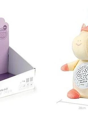 Ночник fm 666-31 (24) "единорог", проектор звездного неба, колыбельные, звуки природы, таймер, в кор