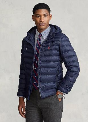 Тонкий пуховик від polo (чорний та синій)