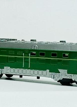 Поезд shantou "локомотивчик" зеленый 22 см украинская озвучка tk-10244-1
