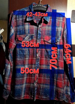 Шикардосная котоновая рубашка в клетку