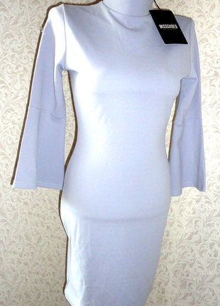Платье с рукавом р.8 missguided (ог 82-94, дл.83) стрейч, брак