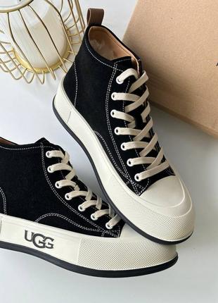 Ugg, жіночі кеди угг, високі кеди ugg. кеди з натуральною овчининою5 фото