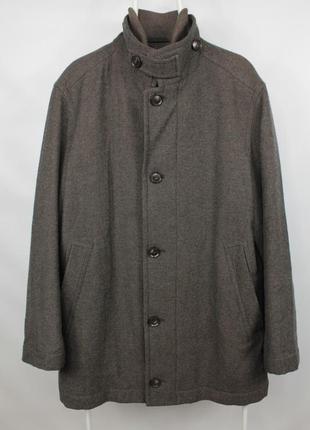 Шикарне оригінальне пальто hugo boss coxx-l brown wool coat2 фото