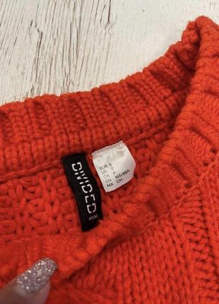 Светр в'язаний кіскою h&m червоний