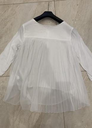 Блузка Tommy hilfiger женская белая рубашка полупрозрачная4 фото
