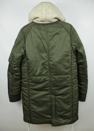 Шикарна парка куртка дублянка goosecraft axell lammy sheerling and nylon green hooded parka jacket6 фото