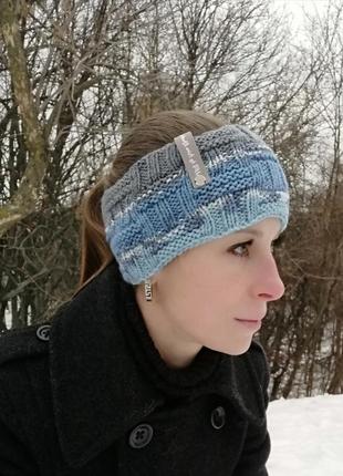 Повязка вязаная. ручная работа.