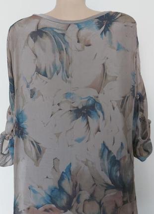 Красивая шелковая блуза,туника,италия5 фото