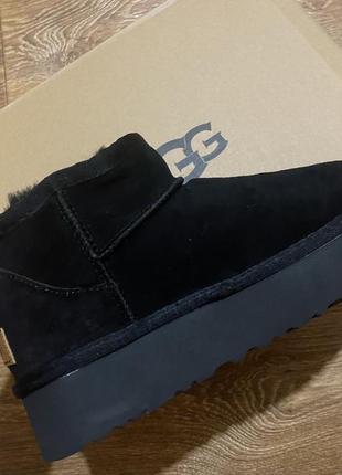 Угги ugg platform черные платформа