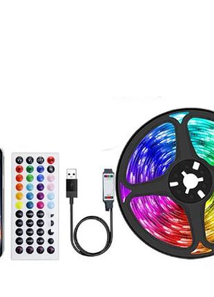 Світлодіодна led стрічка 20м, bluetooth,  з живленням від повербанка або usb, , колір rgb, підключення до смартфона