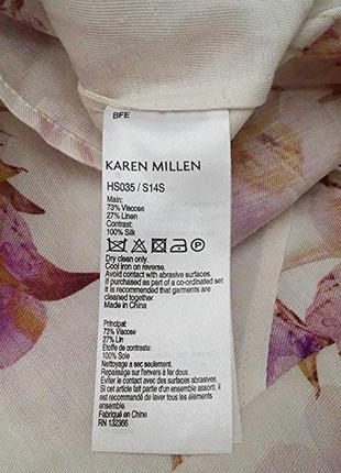 Karen millen, блуза без рукавов лен шелк вискоза5 фото