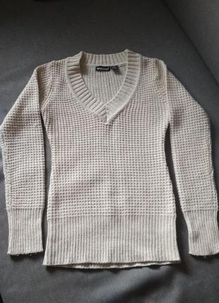 Женская белая кофта-туника с люрексом wet seal сша, акрил, размер s