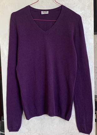 Шелковый свитер пуловер бренда  cecilia classics. шелк, кашемир. размер m.