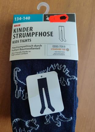 Колготы с динозаврами 75% хлопка