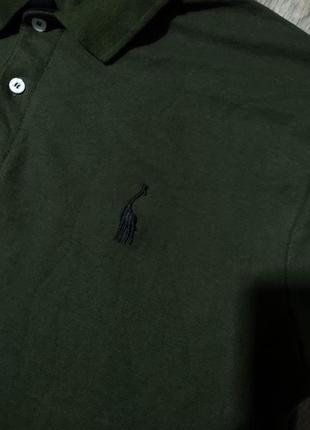 Мужская футболка / поло хаки / becker / зелёная футболка / мужская одежда / чоловічий одяг /3 фото