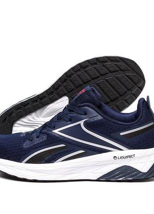 Чоловічі літні кросівки сітка reebok blue