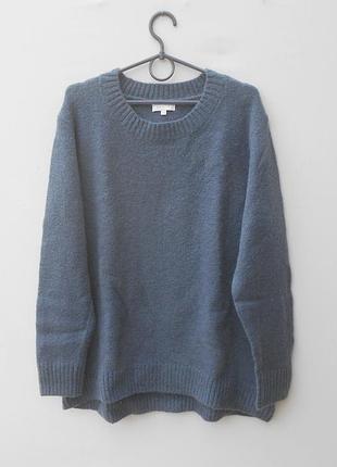 Объёмный теплый  свободный свитер оверсайз с мохером va vite