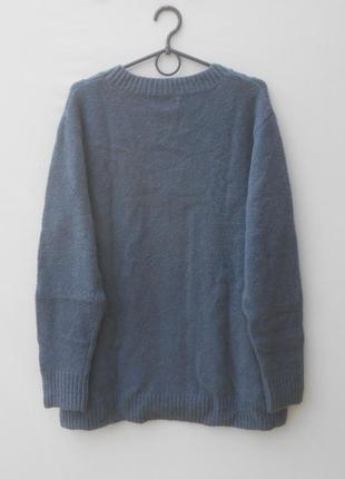 Объёмный теплый  свободный свитер оверсайз с мохером va vite3 фото