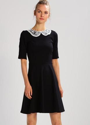 Чёрное платьице с воротничком 👗