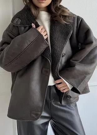 Дубленка zara