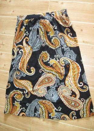 Новая летняя юбка с разрезами "dorothy perkins" р. 48 пояс - резинка4 фото