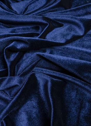 Велюр/оксамит темно-синего цвета, 2.5 м отрез3 фото