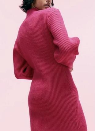 Стильное вязаное платье h&m3 фото