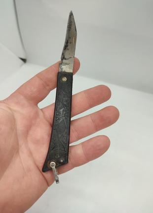 Складной советский нож ссср брелок рыбный для рыбы6 фото