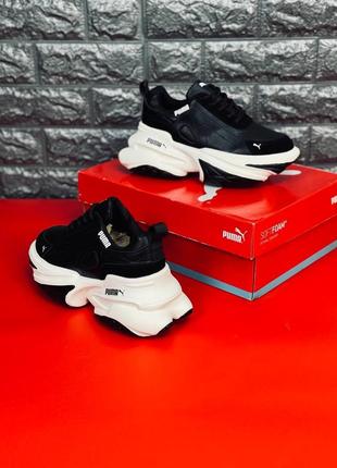 Женские кроссовки puma на высокой подошве новинка!!!!