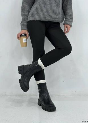 Зимние ботинки женские, кожа, внутри мех7 фото