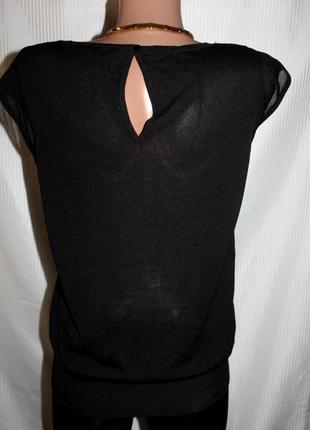 Роскошная блузка короткий рукав воздушный трикотаж ann taylor 44-48 р3 фото