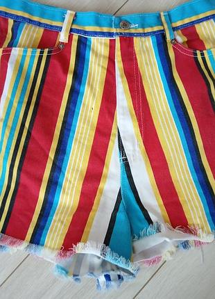 Трендовые полосатые шорты из коттона пр-во сша
