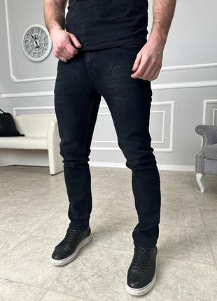 Черные мужские джинсы.1-2091 фото