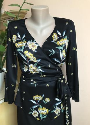 Фірмова блуза на запах від zara xs, s