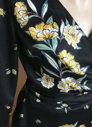 Фирменная блуза на запах от zara xs, s4 фото