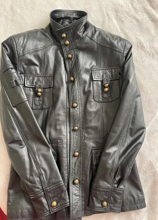 Куртка, жакет, кожаный, туречковка, настоящая кожа размер s-m