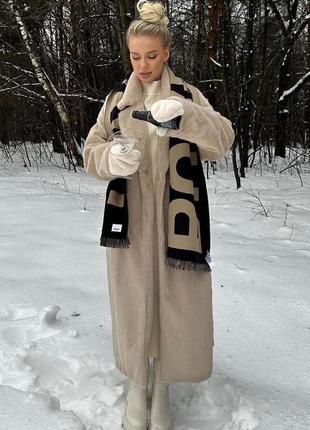 Зимова шуба з еко-хутра .