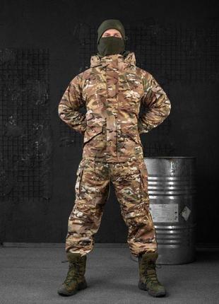 Зимний тактический костюм военный multicam военная форма мультикам софтшел зима7 фото