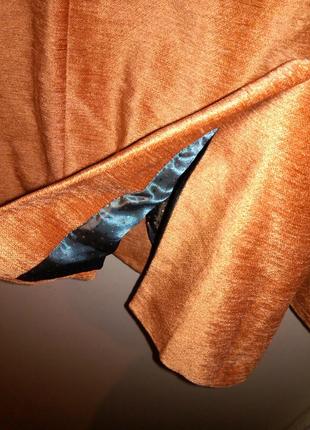 Роскошный,дизайнерский,велюровый пиджак-жакет, с карманами и платочком,astonia8 фото