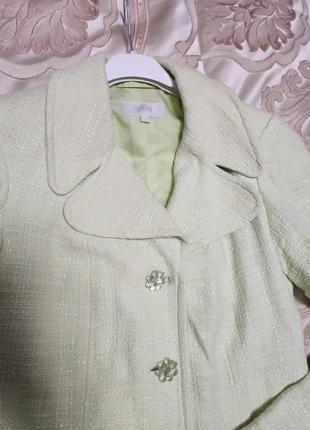 Твидовое пальто-жакет под chanel