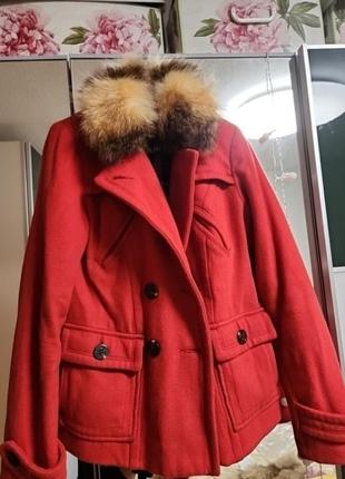 Пальто шерстяное