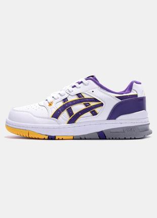 Мужские кроссовки асикс экс ex 89/ asics ex89 8 los angeles lakers яркие фиолетовые /демисезонные / весенние, летние, осенние