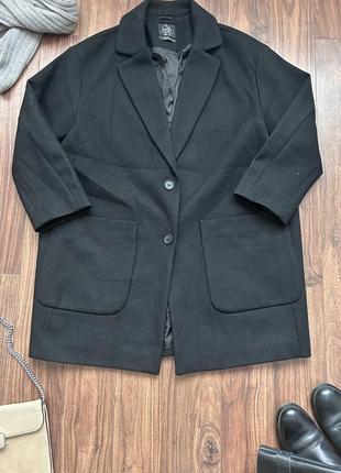 Вільне чорне пальто2 фото