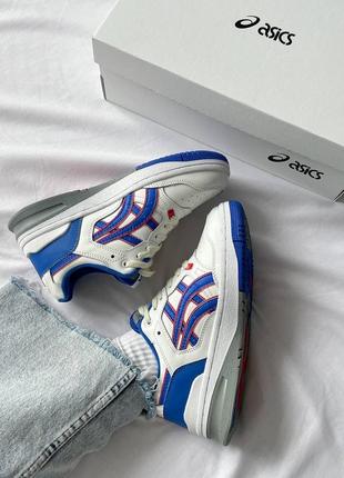 Мужские / женские кроссовки ассикс экс ex 89/ asics ex89 8 new york knicks яркие голубые синие/демисезонные / весенние, летние, осенние4 фото