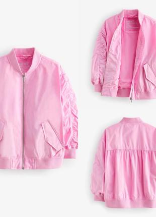 Куртка-бомбер для девочек 💓 в 2-х цветах, гортайте фото3 фото