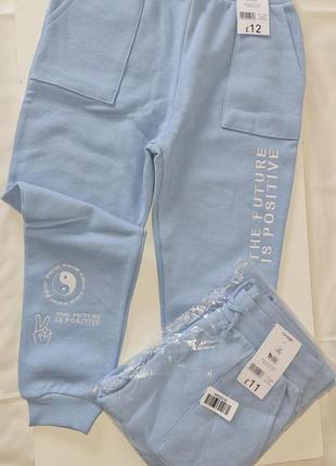 George джоггеры на флисе, унисекс, вышивка.